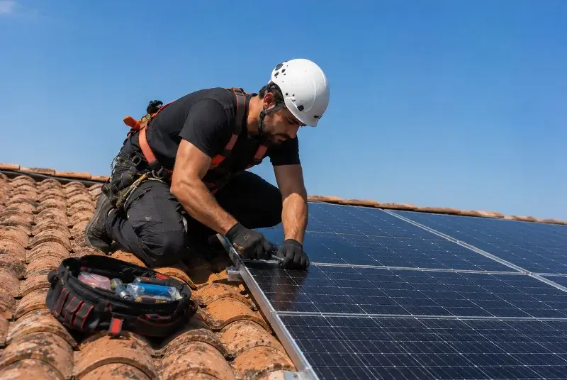 Maintenance et monitoring de panneaux solaires à Livré-sur-Changeon