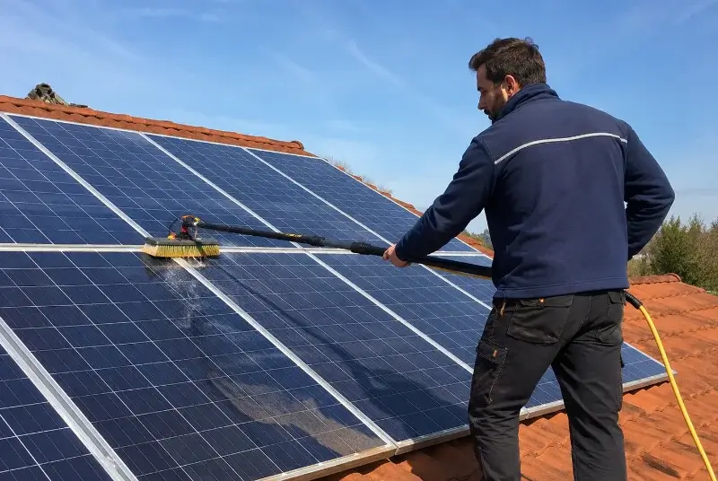Nettoyage et entretien de panneaux solaires à Livré-sur-Changeon